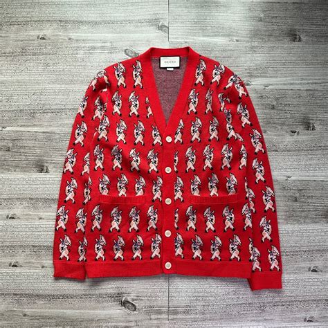 gucci pig cardigan|gucci cardigan sale.